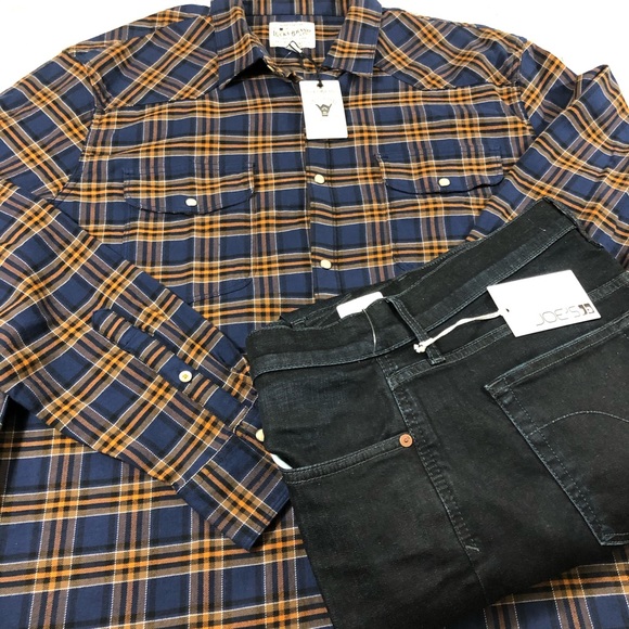 Men’s Lucky Brand Plaid Saturday Stretch Shirt XL - Picture 6 of 8